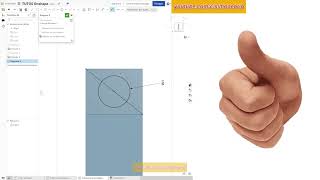 onshape hole foro passante trou through [upl. by Adnalra]