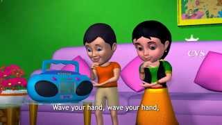 Clap Your Hands  3D Animation English Nursery rhyme for children with Lyrics [upl. by On]