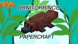 COMO HACER UN ORNITORRINCO DE PAPEL DE MINECRAFT 🦆 [upl. by Koy109]