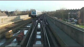 Cab ride metro Rotterdam Spijkenisse De AkkersCapelle ad IJssel De Terp 20111225 10x versneld [upl. by Elyr]