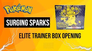 Lightning Strikes Unboxing Pokemon Surging Sparks Elite Trainer Box [upl. by Seumas190]