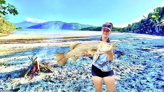 Barramundi Curry Catch And Cook My Girlfriend Catches Dinner [upl. by Anilam]