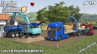 Delivering materials with SCANIA  Lawn Care on Untergriesbach  Farming Simulator 19  Episode 19 [upl. by Nichani]