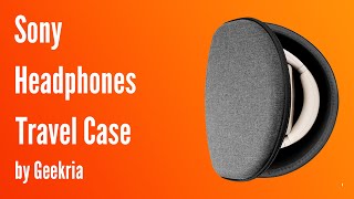 Sony OverEar Headphones Travel Case Hard Shell Headset Carrying Case  Geekria [upl. by Sennahoj417]