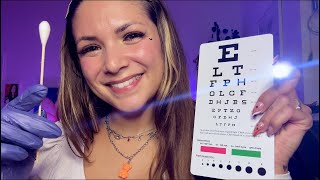 ASMR Cranial Nerve Exam  Ear Exam Eye Tests German Medical RP [upl. by Rotman767]