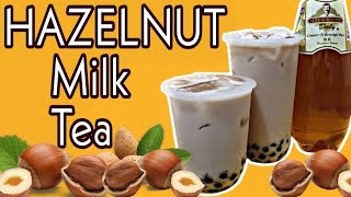 HAZELNUT MILK TEA RECIPE  Legit Milk Tea Shop Recipes  Milk Tea Recipe Series [upl. by Ejrog]