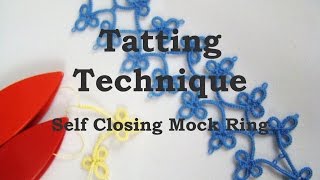 Tatting Technique SCMR [upl. by Halonna]