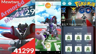 Pokemon Go Armored Mewtwo Raid [upl. by Notsa]