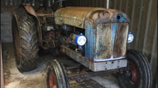 A repair on the Fordson Major Tractor [upl. by Analla]