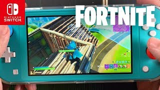 Fortnite on the Nintendo Switch Lite  Get TOP [upl. by Adnawahs779]