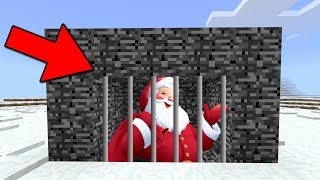 WE TRAPPED SANTA in Minecraft Pocket Edition Santa Seed [upl. by Harold]