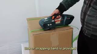 Electric hand strapping machine for pppet strapping band [upl. by Atteselrahc]