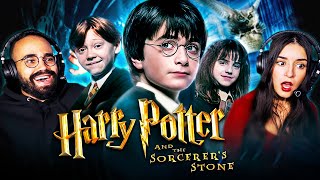 Our first time watching Harry Potter and the Sorcerers Stone 2001 blind movie reaction [upl. by Russom]