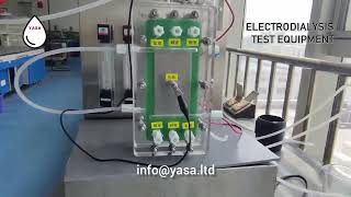 Electrodialysis and EDR Test Equipment for Water Desalination and Wastewater Treatment  YASA ET [upl. by Aikkan]