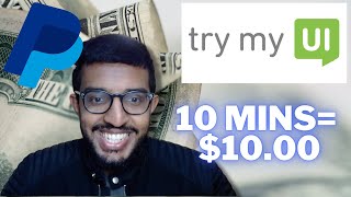 TryMyUi Legit Review  demo  signup  payment proof MAKE Money Into Your PayPal 💰 [upl. by Namlas]