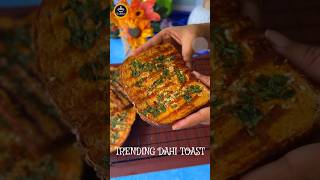 TRENDING DAHI TOAST  5 Mins Healthy Breakfast Idea  How To Make Dahi Toast shortsindia shorts [upl. by Alaekim70]