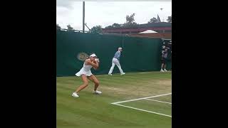 Wimbledon Champion 🏆 Renata Jamrichova Backhand Compilation wta tennis wimbledon [upl. by Nagel]