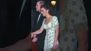 Former Kate Middleton stuns in glamorous white and gold gown at the BAFTA Awards in 2020 [upl. by Ailongam]