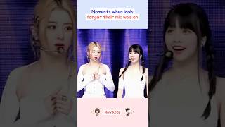 Moments when idols forgot their mic was on kpop shorts [upl. by Latsyrd]