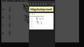 Högskoleprovet matematik högskoleprovet tips tricks shorts short motivation utbildning [upl. by Nifled]