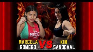 MARCELA ROMERO vs KIM SANDOVAL Boxeo femenino amateur Chile  23032018 [upl. by Zerlina]