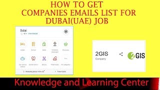 How to Get Companies emails list for Dubai UAE Job UAE Companies list [upl. by Church]