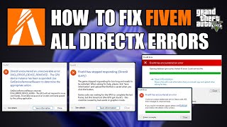 How to Fix FiveM has Stopped Responding DirectX query DXGI ERROR DEVICE REMOVED FiveM d3d11dll [upl. by Akemat546]