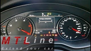 Audi A4 B9 MY2016  dial staging activation  vključitev kalibracije merilnikov [upl. by Juno273]