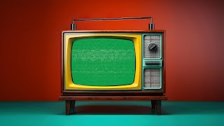 Vibrant Retro TV Green Screen Animation Unleashed [upl. by Sinaj374]