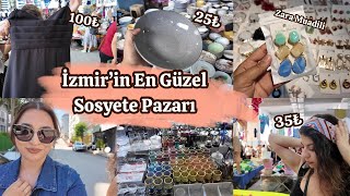 İzmir’in En Güzel Sosyete Pazarı  BUCA PABUÇ  Zara  İpekyol Muadili Ürünler  PAZAR ALIŞVERİŞİ [upl. by Rotce659]