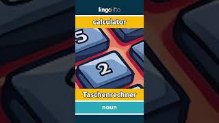 🇬🇧🇩🇪 calculator  Taschenrechner  learn English  Lernen wir Englisch [upl. by Chevalier]