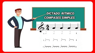 Dictado RítmicoCompases SimplesEntrenamiento AuditivoSolfeo 🎹 [upl. by Martijn]