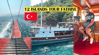 Fethiye Turkey 12 Island Boat Tour 😍 [upl. by Nylevol]