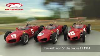 ckmodelcarsvideo Ferrari Dino 156 Sharknose F1 1961 2 4 6 18 38 CMR [upl. by Llebasi174]