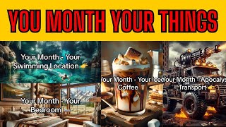 your month your things Part 1 your month your compilationpick your birthday month  Twilight Trend [upl. by Ahtnahc629]