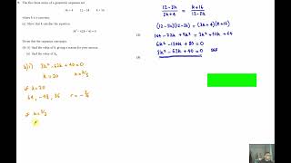 EDEXCEL JUNE 2023 PURE MATHS A LEVEL PAPER 1 QUESTION 9 GEOMETRIC SEQUENCES [upl. by Hyps]