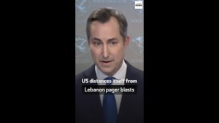 US distances itself from Lebanon pager blasts [upl. by Harihs]