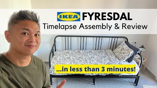 IKEA Fyresdal Daybed Timelapse Assembly and Review Moving to Spain [upl. by Prentiss]