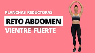 Planchas abdominales intensas  Marca Tonifica y Endurece  RETO ABDOMEN 14 DIAS 6 [upl. by Nosnej]