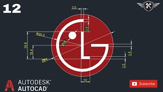 Autocad 2d Practice Drawing 12  AutoCAD tutorial for beginners akd autocad design [upl. by Inez]