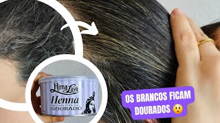 coloração 100 natural HENNA HIMALAYA 😲 [upl. by Chiaki132]