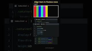 Align Items in Flexbox Rows in CSS tutorjoes css tamil [upl. by Melicent749]