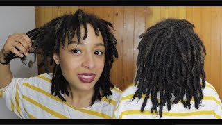 8 MONTH DREADLOCK UPDATE  CURRENT MOISTURIZING ROUTINE ✨ [upl. by Milak677]