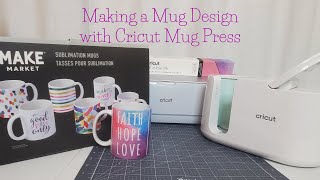 Making a Design with Cricut Mug Press cricut cricutmade cricutdesignspace shortsfeed shorts [upl. by Honorine]