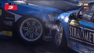 Dumbrell amp DePasquale Crash Race 1  DVS  Townsville 2016 [upl. by Mareah]