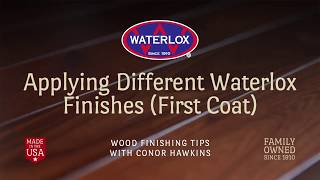 Applying Different Waterlox Finishes First Coat [upl. by Icul]