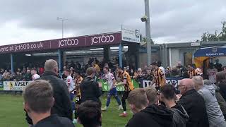 Guiseley vs Bradford teams come out GAFC BCAFC GuiseleyTogether bcafc [upl. by Cini]