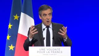 quotJe veux agir pour lindustrie françaisequot  François Fillon à Toulouse [upl. by Fawnia]