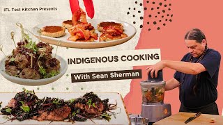 Cooking with The Sioux Chef Sean Sherman  Bison  Salmon  Wild Rice [upl. by Elisee]