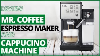 Mr Coffee OneTouch CoffeeHouse Espresso Maker and Cappuccino Machine Review [upl. by Vevay214]